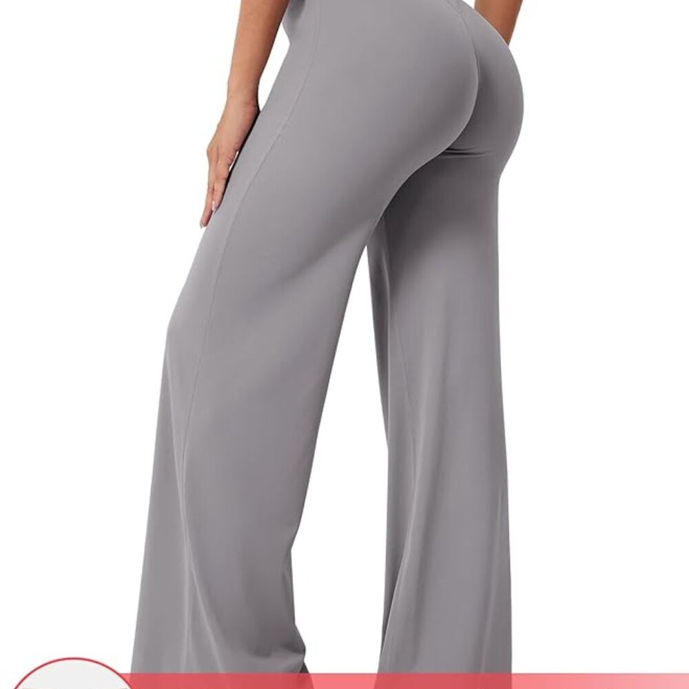 YEOREO Workout Leggings Womens No Front Seam Straight Leggings